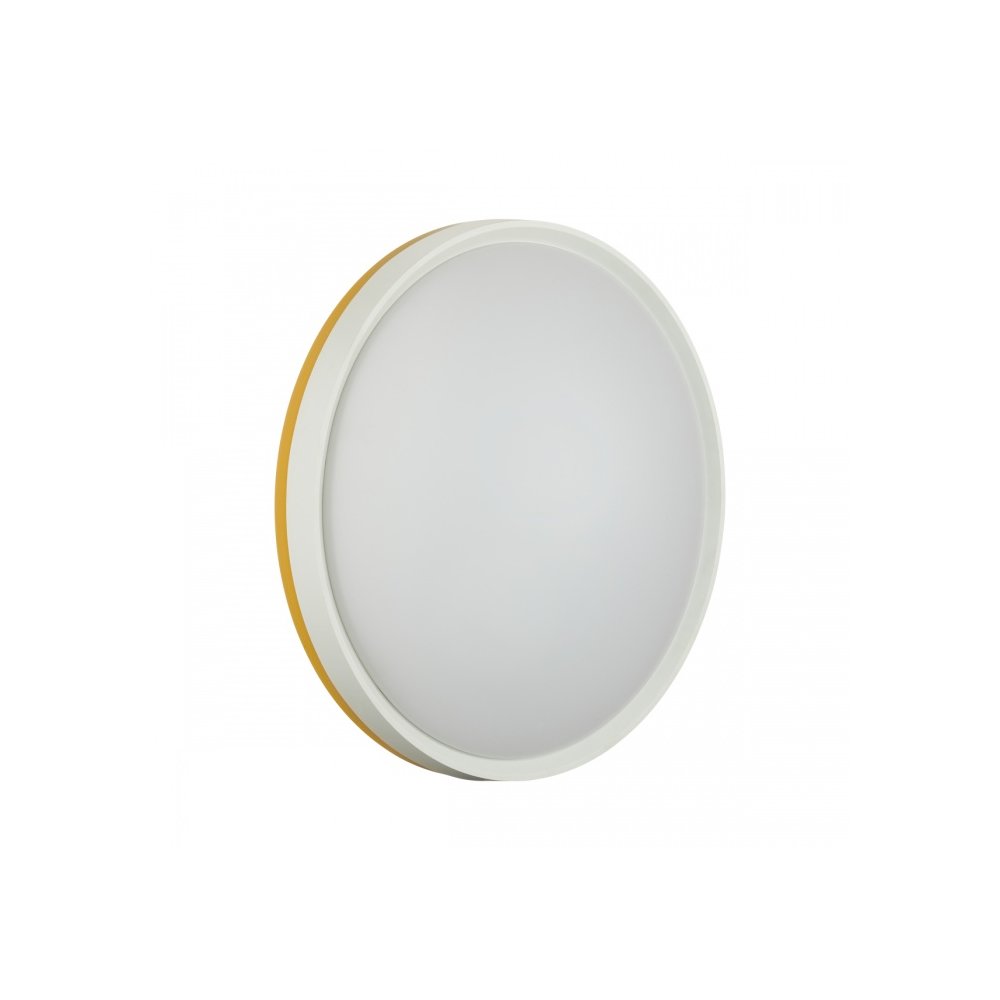 Бело-жёлтый круглый потолочный светодиодный светильник «Yellow» 7709/DL
