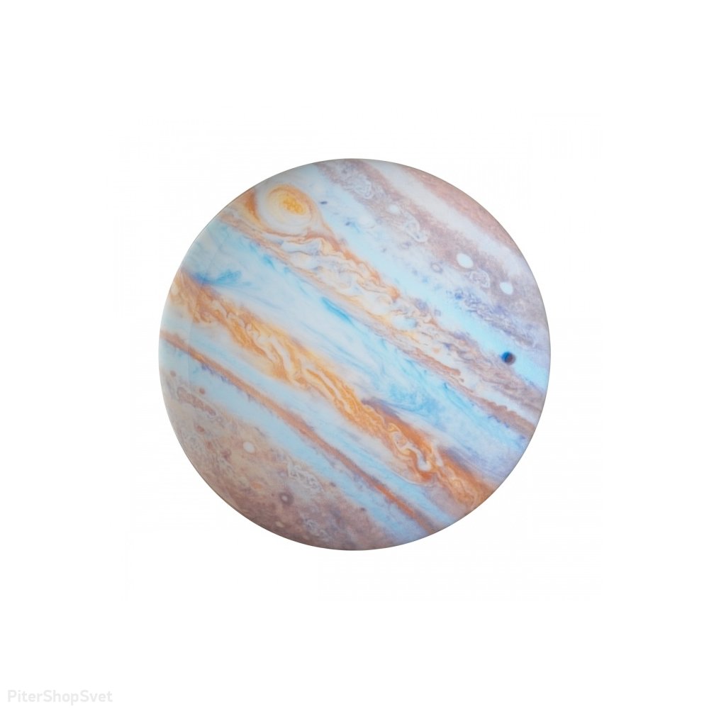 Круглый настенно-потолочный светильник с рисунком поверхности Юпитера 30Вт 4000К «Jupiter» 7724/CL