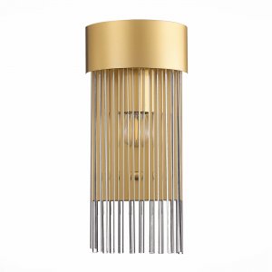 Настенный светильник золотого цвета со стеклянными трубками «Contatto»