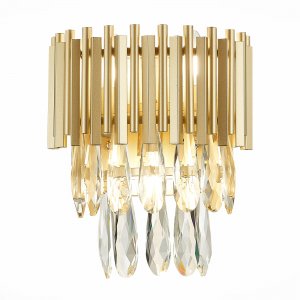 Настенное бра шампань с хрусталём «Barletta»