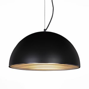 Чёрный купольный подвесной светильник «Tappo»