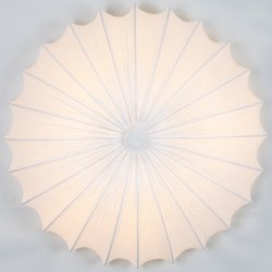 Круглая шёлковая люстра белого цвета SL351.152.08 TESSILE