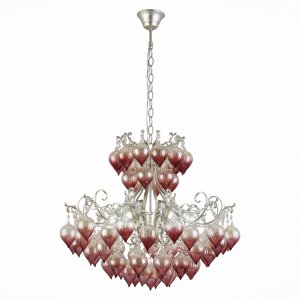 Люстра с коньячными подвесками «Frutti»