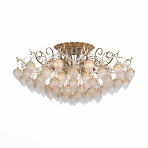 Потолочная люстра с подвесками стеклянные капли «Frutti»