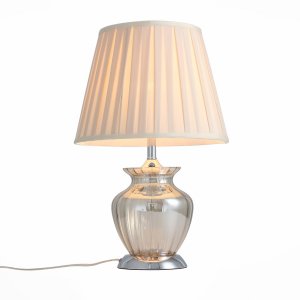 Настольная лампа со стеклянным основанием и абажуром «Assenza»