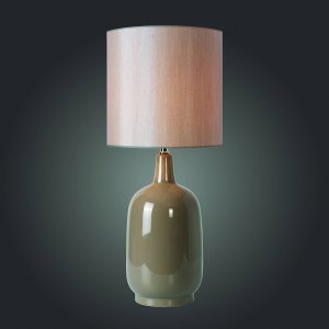 Керамическая настольная лампа с текстильным абажуром SL986.504.01 «Tabella»