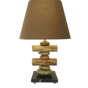 Настольная лампа пирамида из камней и палок SL993.704.01 «Tabella»