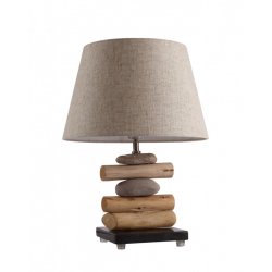 Настольная лампа с керамикой и деревом SL993.304.01 TABELLA