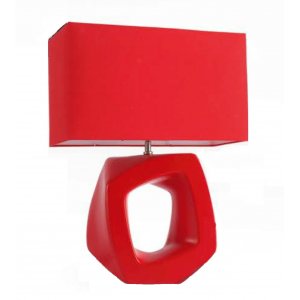 Красная настольная лампа SL997.604.01 «Tabella»