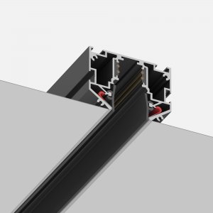 2м чёрный магнитный шинопровод под натяжной потолок «SKYLINE 48»