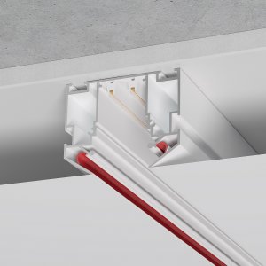 3м белый шинопровод-профиль в натяжной потолок «SKYLINE 220»