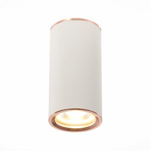 Накладной потолочный светильник цилиндр белый/розовое золото «CHOMUS»