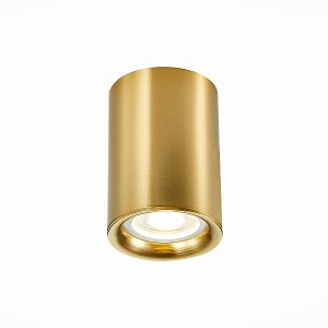 Золотистый накладной потолочный светильник цилиндр