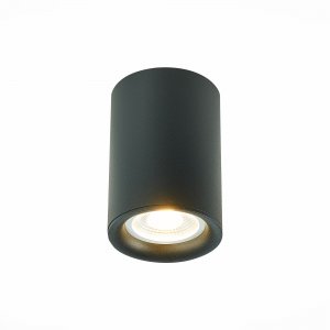 Чёрный накладной потолочный светильник цилиндр «ST114»