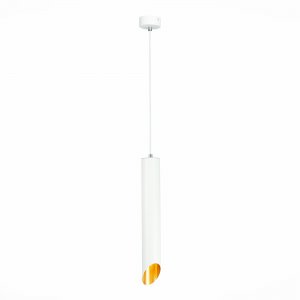 Белый подвесной светильник срезанный цилиндр 40см «ST152»
