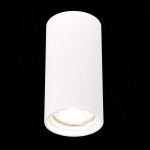 Белый накладной потолочный светильник цилиндр