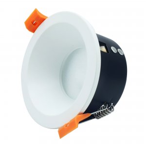 Белый круглый встраиваемый светильник с влагозащитой IP65