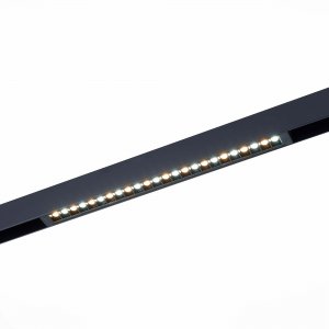 Чёрный линейный трековый светильник 41см 18Вт 3000К «Skyline 220»