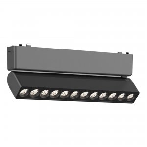 12Вт 3000К чёрный трековый светильник для плоского магнитного шинопровода «SKYFLAT»