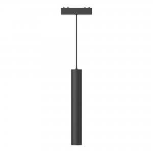 7Вт 3000К чёрный подвесной трековый светильник для магнитного плоского шинопровода «Skyflat»