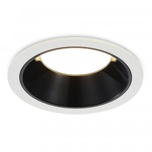 7Вт 3000К бело-чёрный круглый встраиваемый светильник