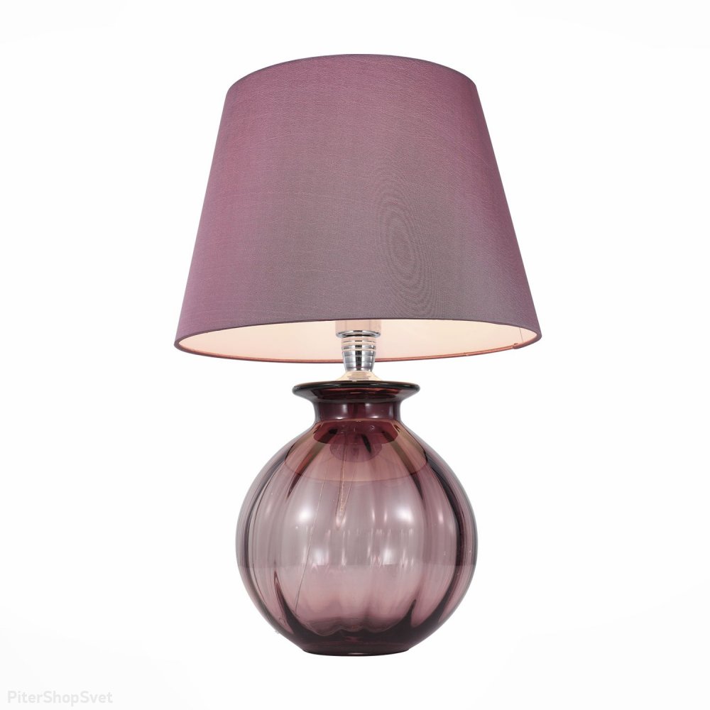 Пурпурная стеклянная настольная лампа с абажуром «Calma» SL968.604.01