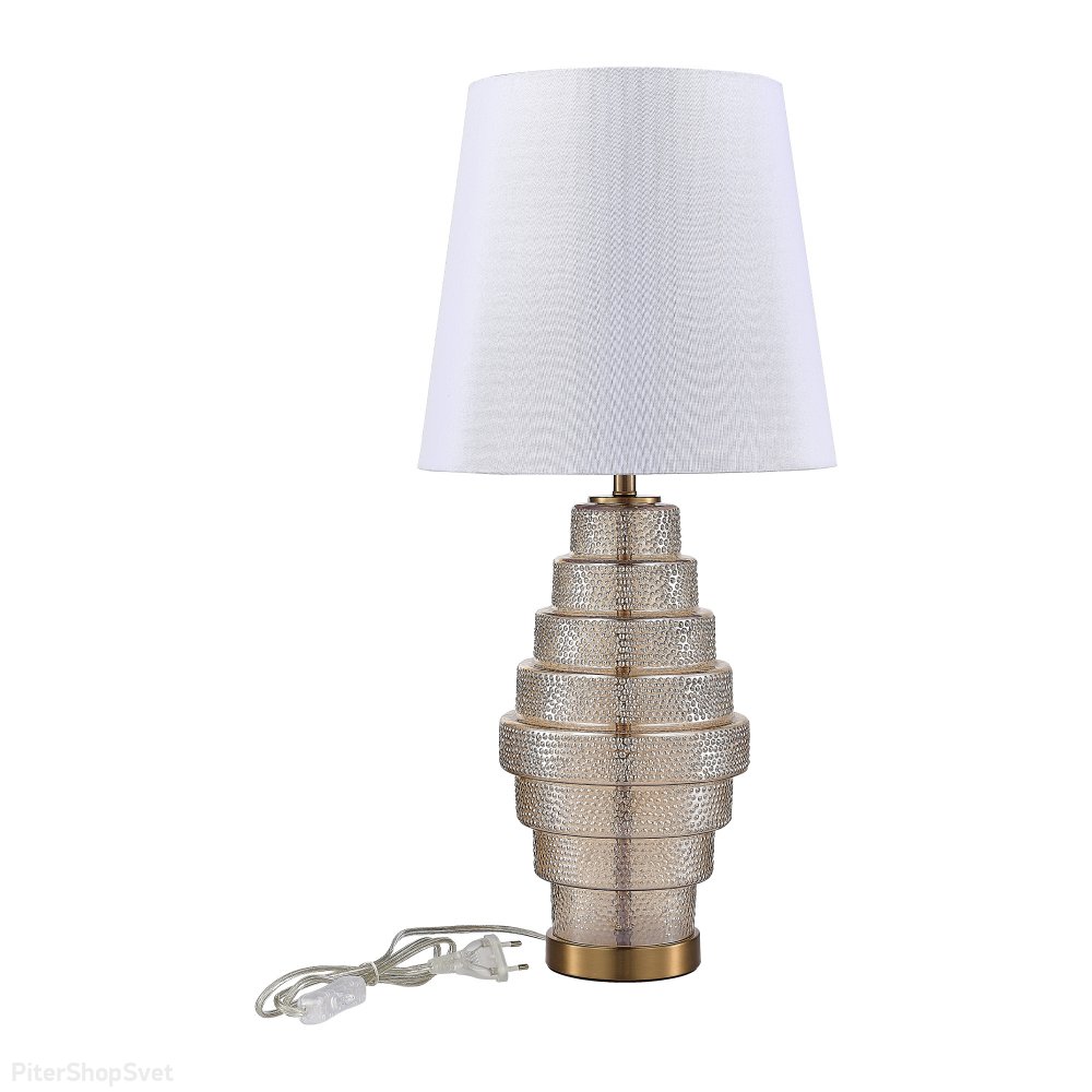 Настольная лампа, латунь/коньячный/кремовый «Rexite» SL1001.204.01