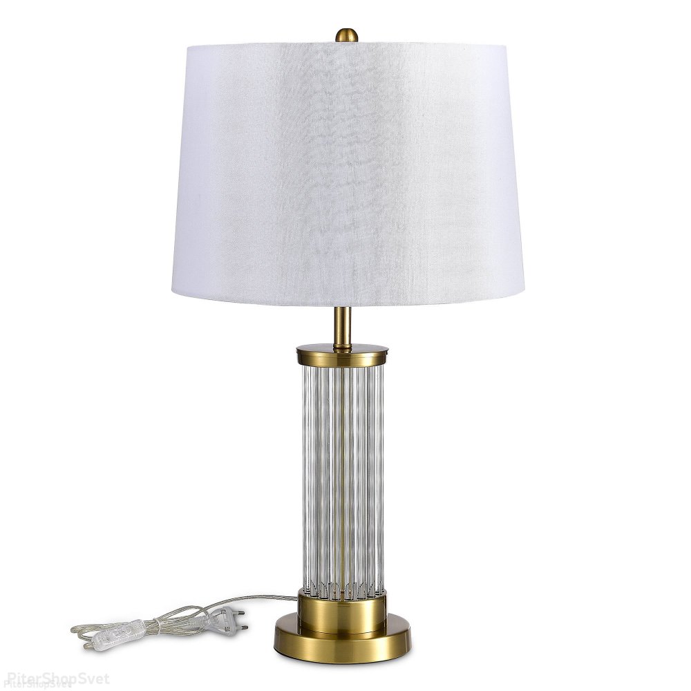 Настольная лампа, латунь/кремовый «Corsi» SL1003.304.01