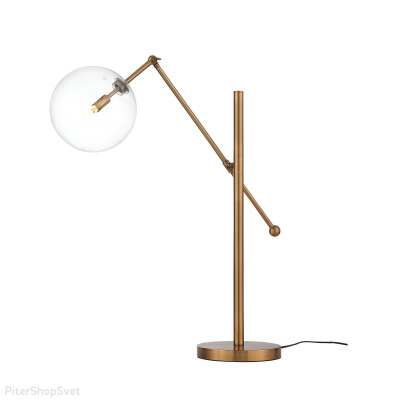 Настольная лампа с плафоном шар и поворотным механизмом «SANDRO» SL1205.304.01