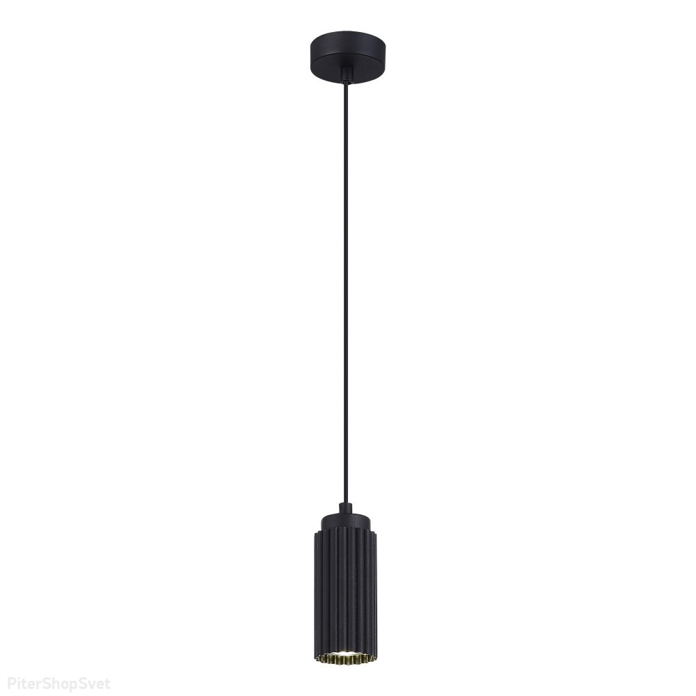 Чёрный подвесной светильник цилиндр «Kendo» SL1213.403.01