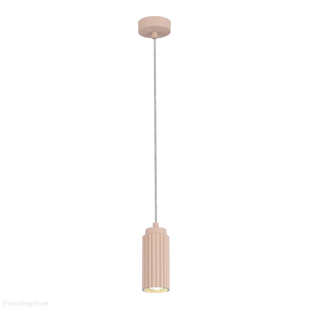 Розовый подвесной светильник цилиндр «Kendo» SL1213.603.01