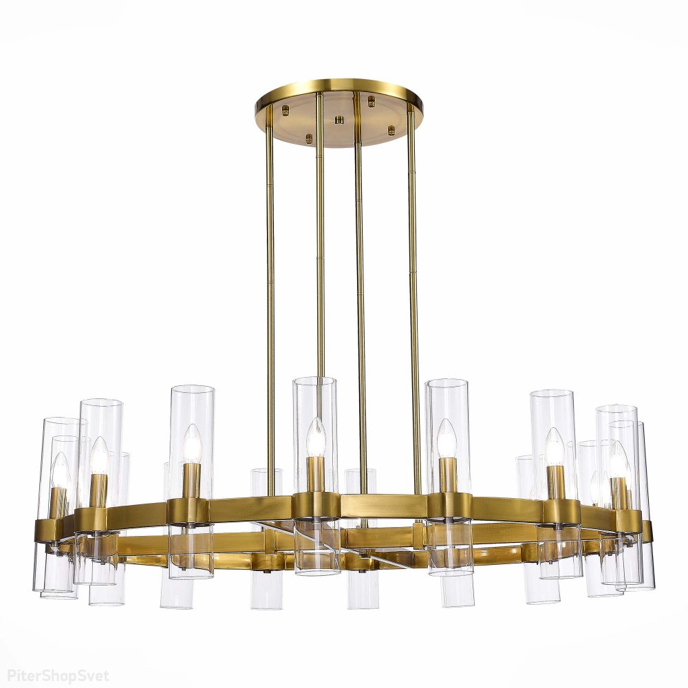 Люстра на штангах цвета латуни «Isla» SL1237.303.16