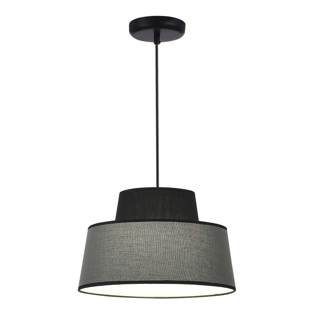 Чёрно-серый подвесной светильник с абажуром «JACKIE» SL1354.433.01