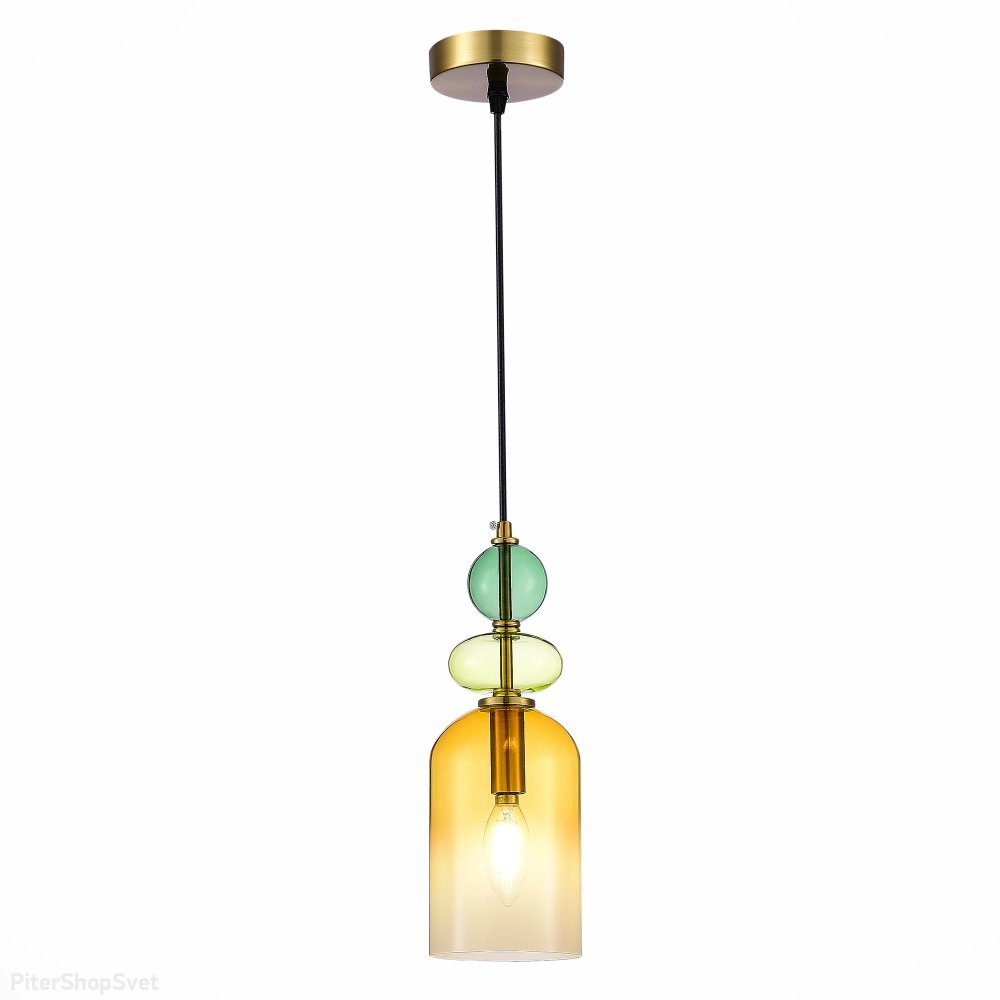 Подвесной светильник, золотистый/янтарный «Gea» SL2000.213.01