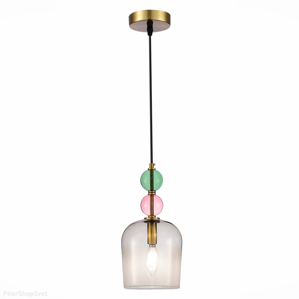 Подвесной светильник с разноцветным стеклом «Gea» SL2000.223.01