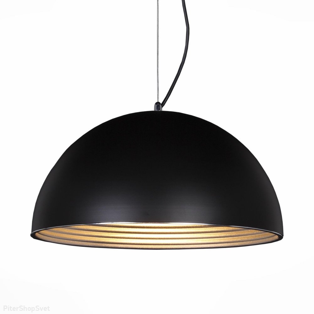 Чёрный купольный подвесной светильник «Tappo» SL279.403.01