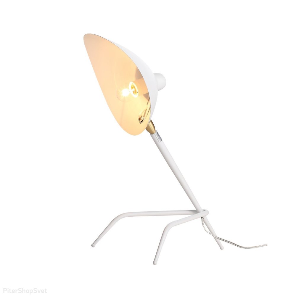 Белая настольная лампа на треноге «Spruzzo» SL305.504.01