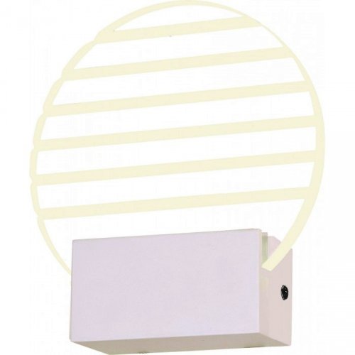 Настенный светильник с круглой пластиной из акрила SL580.001.01 LUOGO St Luce