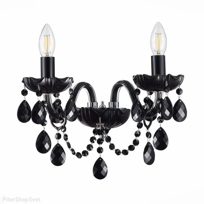 Черное бра свеча SL642.401.02 ODILIA St Luce