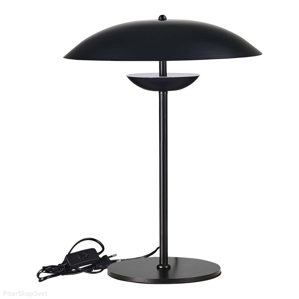 Чёрная настольная лампа гриб 12Вт 3000К «Armonico» SL6502.404.01