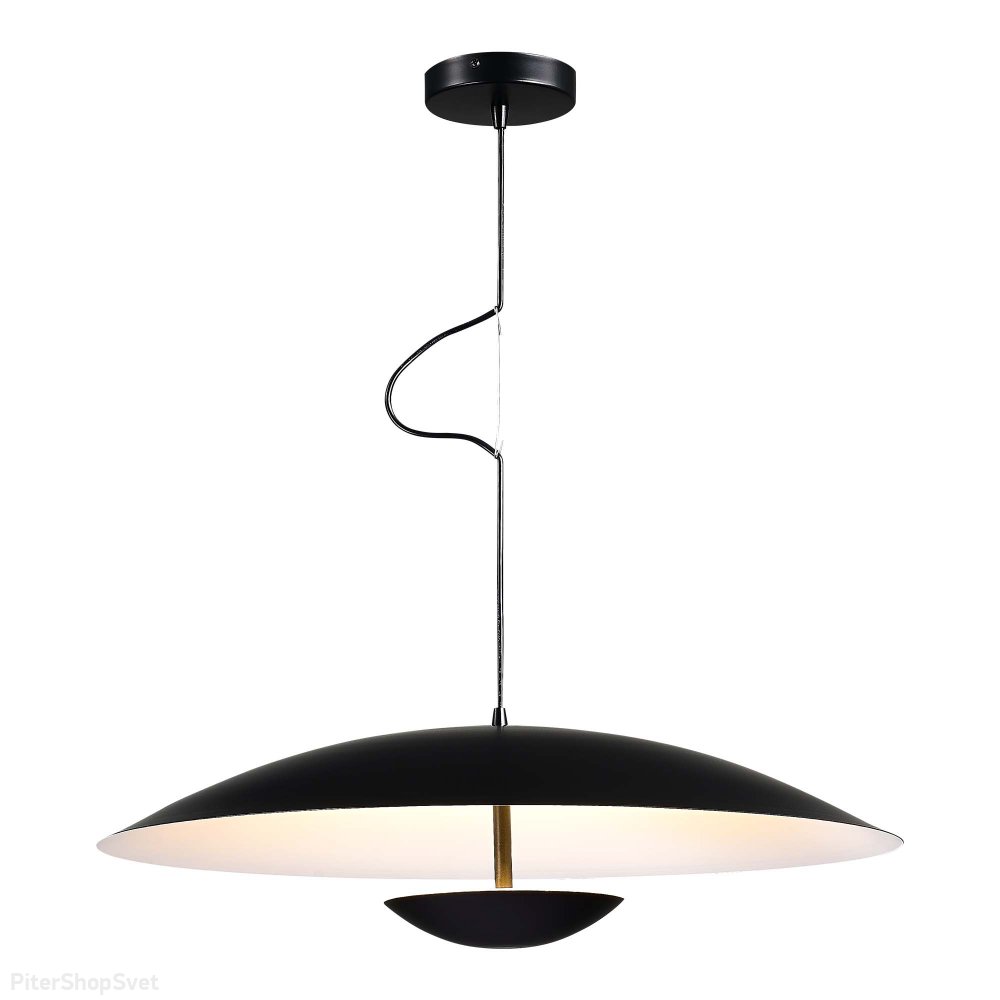 Чёрный подвесной светильник с отражённым светом 40Вт 3000К «Armonico» SL6502.413.01