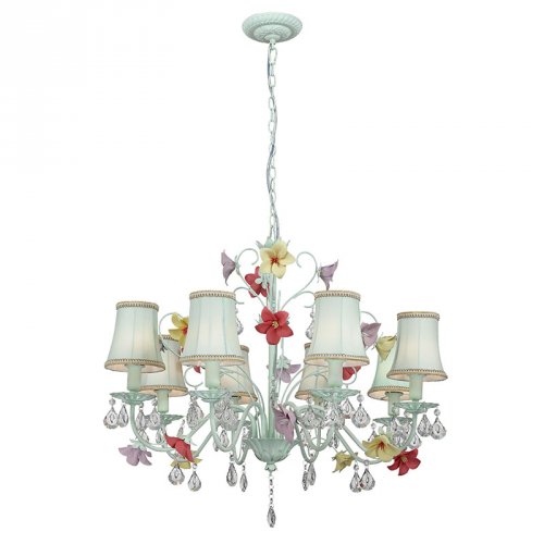 Подвесная люстра с разноцветными цветами SL700.903.08 PRATO St Luce