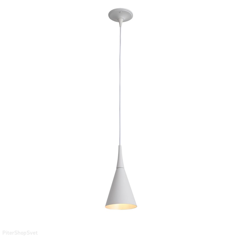 Подвесной светильник белый конус «Gocce» SL874.503.01