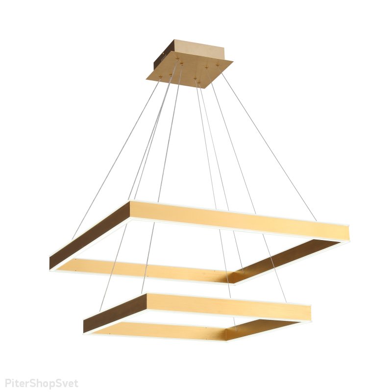 Подвесная люстра два квадрата с пультом «PIAZZA» SL945.203.02