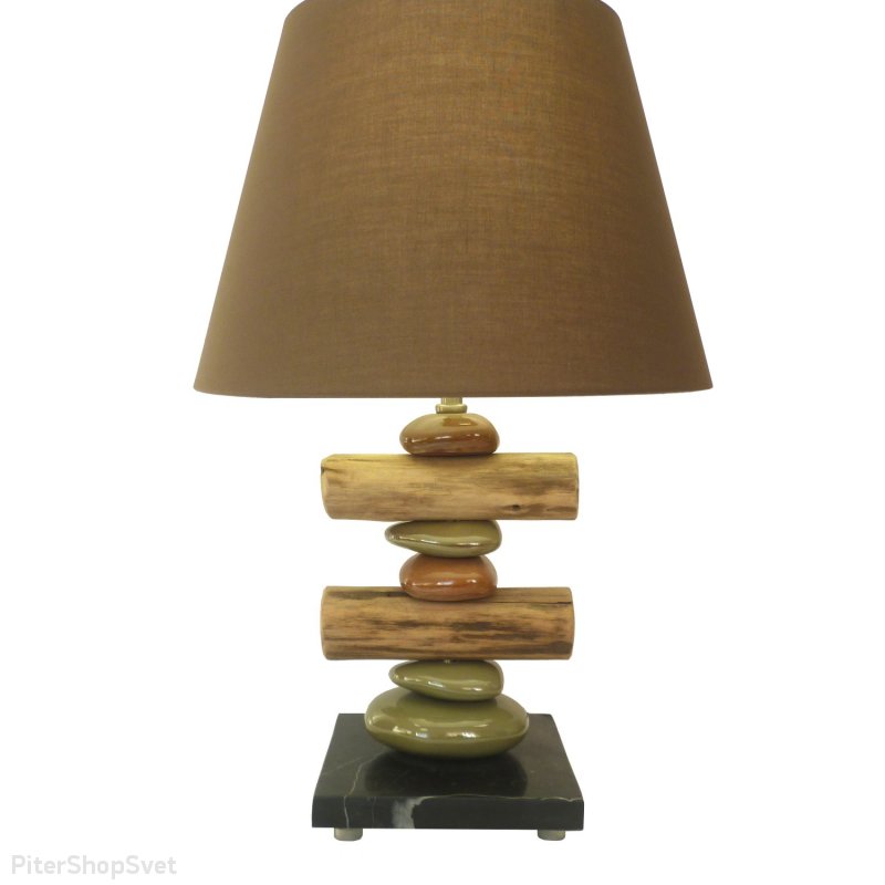 Настольная лампа пирамида из камней и палок «Tabella» SL993.704.01