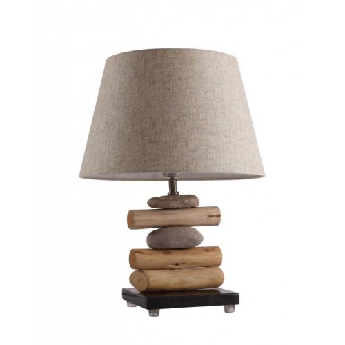 Настольная лампа с керамикой и деревом SL993.304.01 TABELLA St Luce