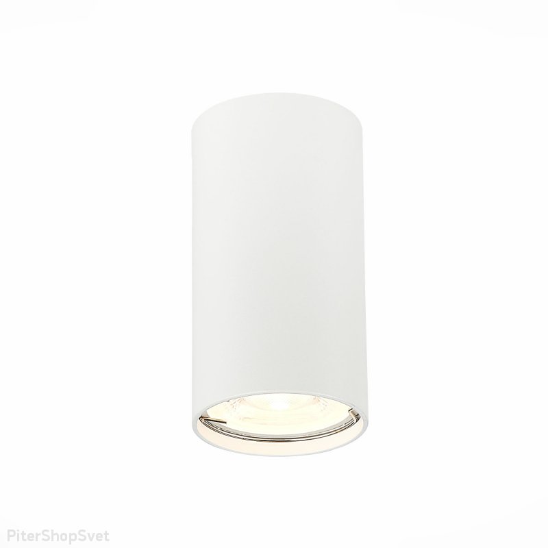 Белый накладной потолочный светильник цилиндр ST110.507.01