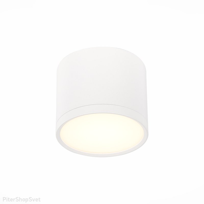 Белый накладной потолочный светильник цилиндр 9Вт 3000К 120° «Rene» ST113.532.09