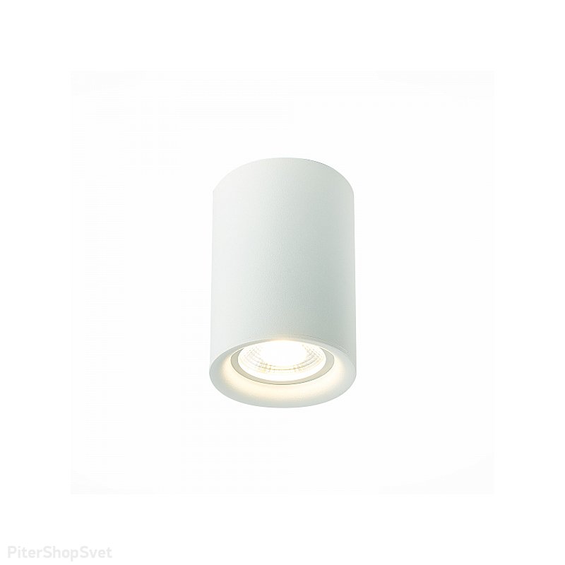 Белый накладной потолочный светильник цилиндр ST114.507.01