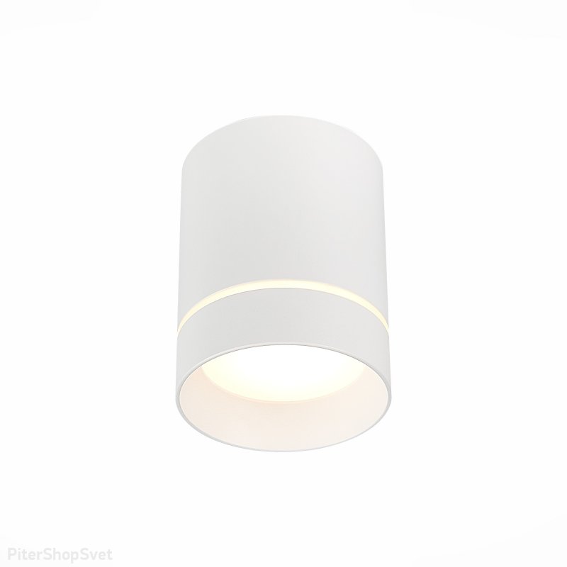 Белый накладной потолочный светильник цилиндр 12Вт 4000К ST115.542.12